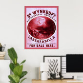 Sarsaparilla van Dr. Wynkoop ~ Adverteren Poster (Thuiskantoor)