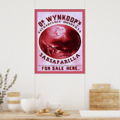 Sarsaparilla van Dr. Wynkoop ~ Adverteren Poster (Keuken)