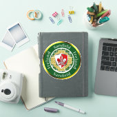 Sarsfield Ierse Schild/Celtisch Kruis Persoonlijk Sticker (iPad Cover)