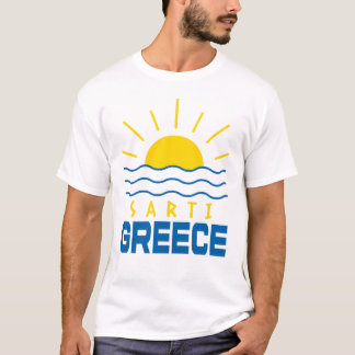 Sarti Griekenland zonneschijn en Zee Mannen T-shirt