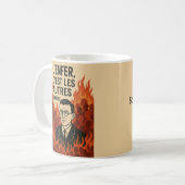Sartre De hel is anderen. Klassieke mok, 33 cl Koffiemok (Voorkant links)