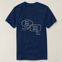 Sartre & His Buds on Philosophy 2- Een MisterP-Shi T-shirt