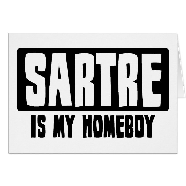 Sartre is mijn Homeboy (Voorkant Horizontaal)