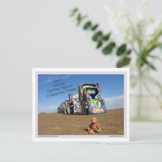 Saru postcard 1 briefkaart (Staand voorkant)