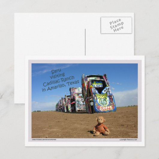 Saru postcard 1 briefkaart (Voorkant / Achterkant)