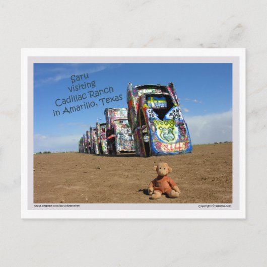 Saru postcard 1 briefkaart (Voorkant)