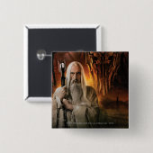 SARUMAN™ en Foes Vierkante Button 5,1 Cm (Voorkant /achterkant)