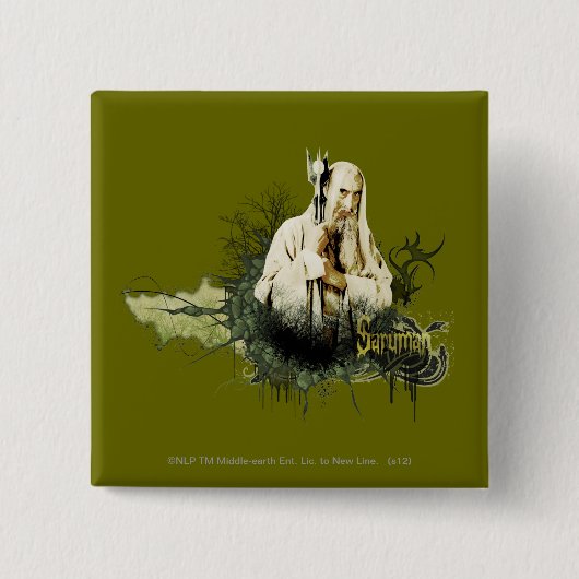 SARUMAN™ Vector Collage Vierkante Button 5,1 Cm (Voorkant)