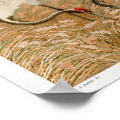 Sarus kraan in rijstveld door G.A. Audsley (1884) Poster (Hoek)