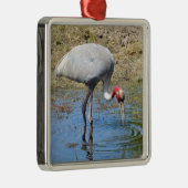 Saruskraan in vijver metalen ornament (Rechts)