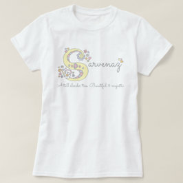 Sarvenaz meisjes S naam betekent aangepast t-shirt