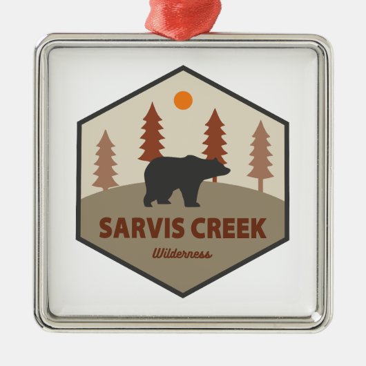 Sarvis Creek Wilderness Colorado-Beer Metalen Ornament (Voorkant)