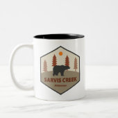 Sarvis Creek Wilderness Colorado-Beer Tweekleurige Koffiemok (Links)