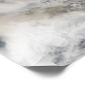 Sarychev Peak blaast door het Zee van Okhotsk Foto Afdruk (Hoek)