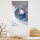 Sarychev Peak Volcano Eruption Origineel Poster (Keuken)