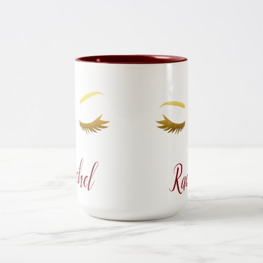 Sas en Lashes Tweekleurige Koffiemok (Center)