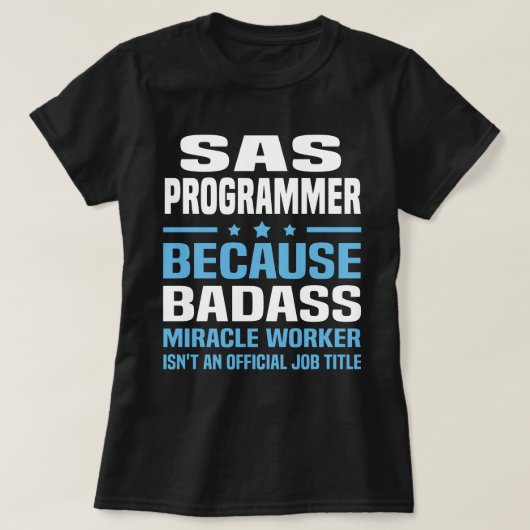 SAS Programmer T-shirt (Design voorkant)