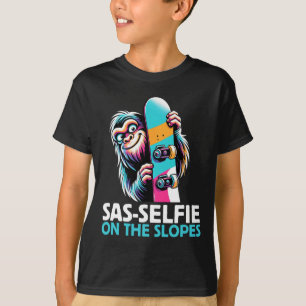 SAS-selfie op de hellingen Snowboarden Bigfoot Sne T-shirt