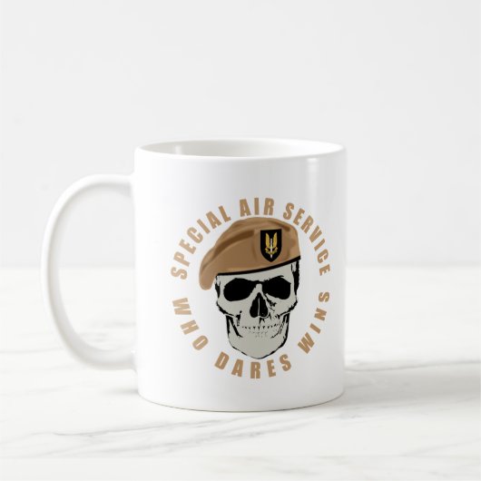 SAS Skull Koffiemok (Links)
