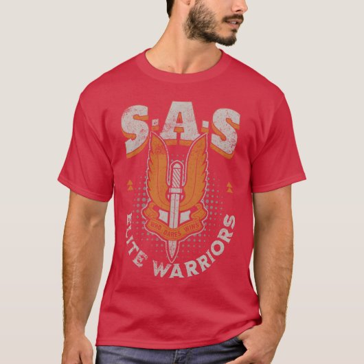 SAS Special Air Services Militair Brits vintage T-shirt (Voorkant)