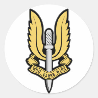 SAS-tekens Ronde Sticker