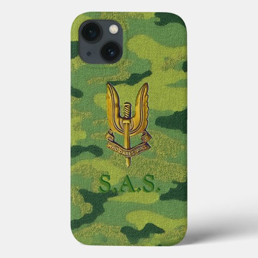 SAS Woodland-Camouflage Tough-Phone Case-Mate iPhone Case (Achterkant)