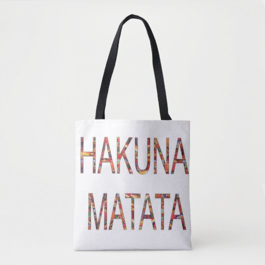 Sasa Hakuna Matata Tote Bag (Voorkant)