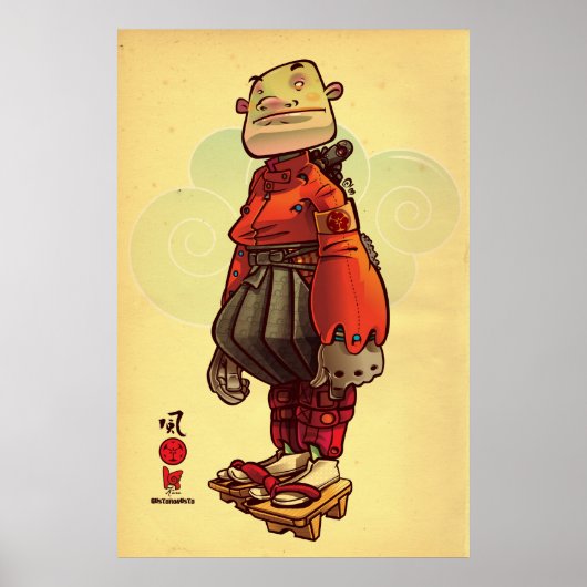 Sasaki Kojiro Poster (Voorkant)