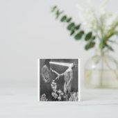 Sascha Schneider - Hypnosis  Duits occult Vierkante Visitekaartje (Staand voorkant)