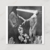 Sascha Schneider - Hypnosis  Duits occult Vierkante Visitekaartje (Voorkant)