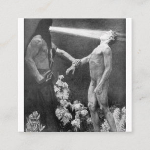 Sascha Schneider - Hypnosis Duits occult Vierkante Visitekaartje