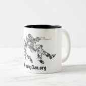 SASGamingClan Tweekleurige Koffiemok (Voorkant rechts)