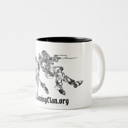 SASGamingClan Tweekleurige Koffiemok (Voorkant rechts)