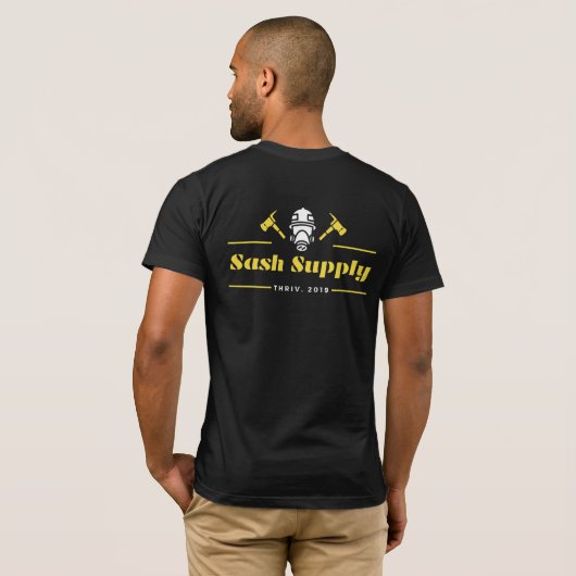 Sash Fire Fighter T-shirt (Achterkant volledig)