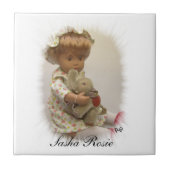 Sasha Baby Fliese Tegeltje (Voorkant)