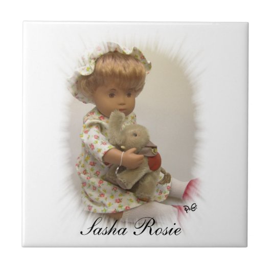 Sasha Baby Fliese Tegeltje (Voorkant)