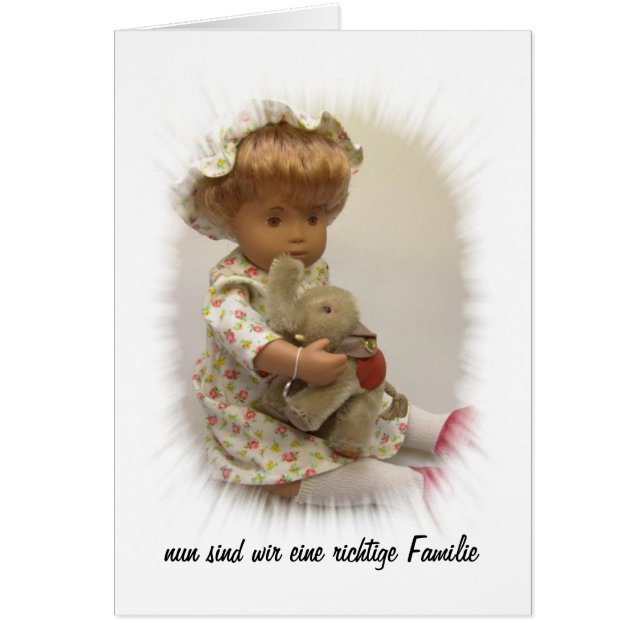 Sasha Baby Geburtsanzeige Karte (Voorkant)