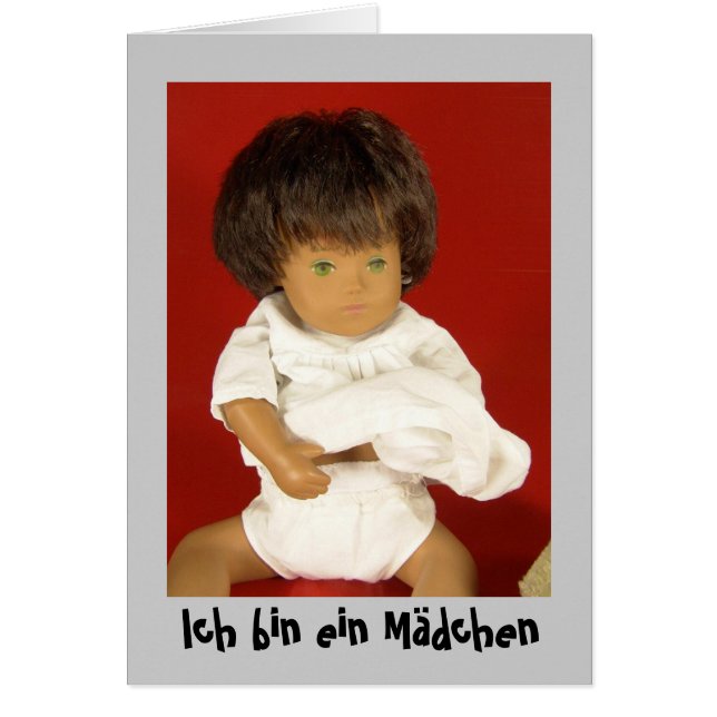 Sasha Baby Geburtsanzeige Karte (Voorkant)