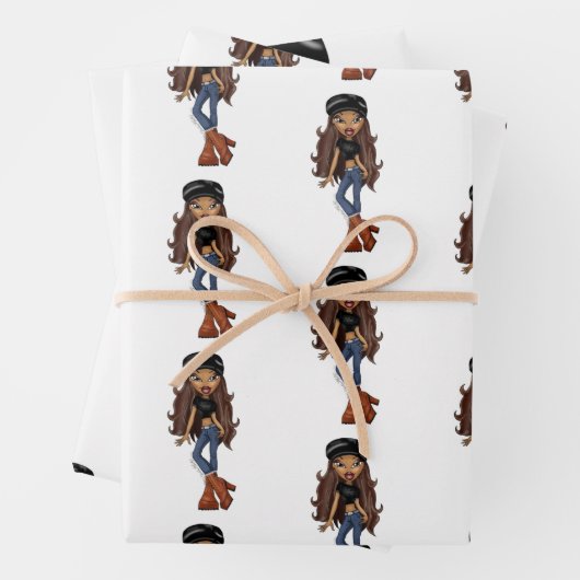 Sasha Bratz x Dolls Kill Outfit Wrapping Paper (In situ)