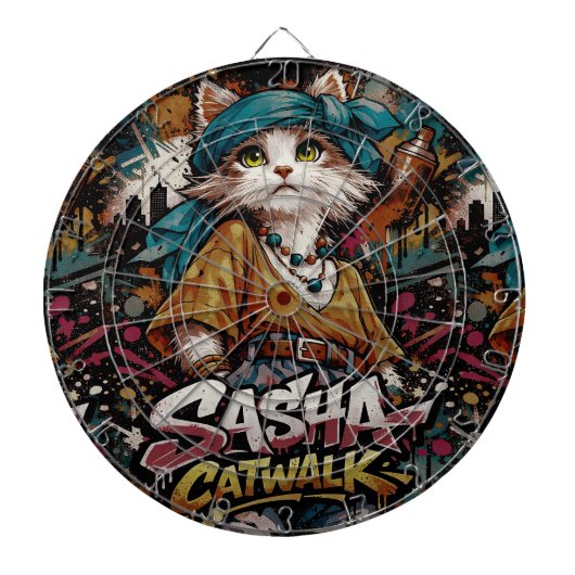 Sasha Catwalk Dartbord (Voorkant)