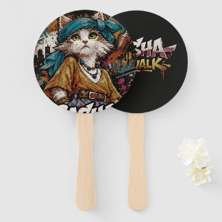 Sasha Catwalk Y2K Graffiti Handventilator Handwaaier