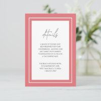 Sasha Coral Modern Wedding