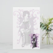 "Sasha" Couture Pink Valentijn Fairy Stationery Briefpapier (Staand voorkant)