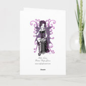 "Sasha" Couture Roze Valentijn Fairy Kaart (Achterkant)