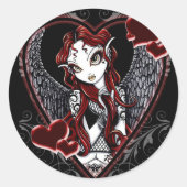 Sasha Fairy Valentijnsdag Sticker (Voorkant)