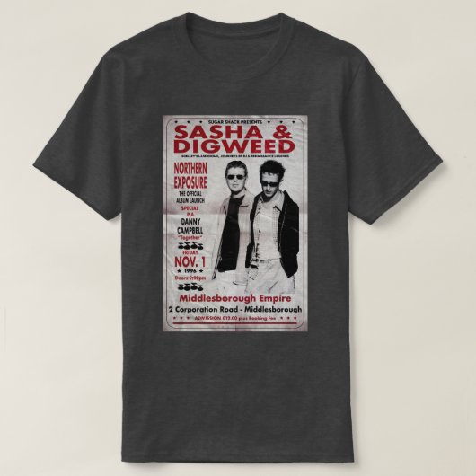 Sasha John DigNorthern Exposure Album Lancering 19 T-shirt (Design voorkant)