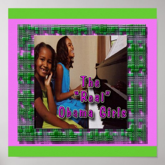 SASHA & MALIA: HET ECHTE OBAMA GIRLS-POSTER POSTER (Voorkant)