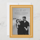 Sasha Marigold Moderne bruiloft Save The Date (Voorkant)