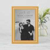 Sasha Marigold Moderne bruiloft Save The Date (Staand voorkant)