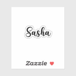 Sasha Naam - Handgeschreven kalligrafie Sticker